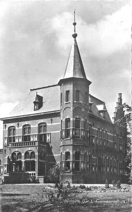 301-341-005 Winsum Gemeentehuis, Verzamelen, Verzenden, Voor 1920, Groningen