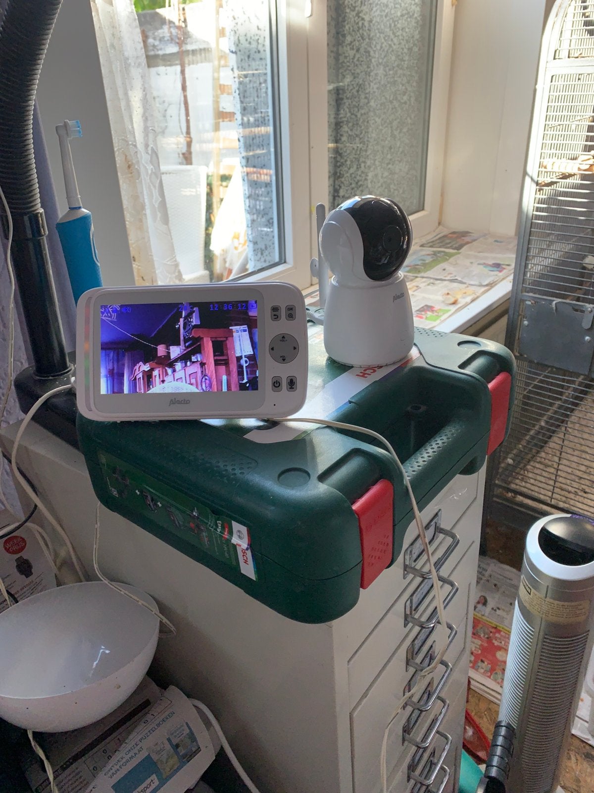 Video baby monitor en camera, Ophalen, Camera