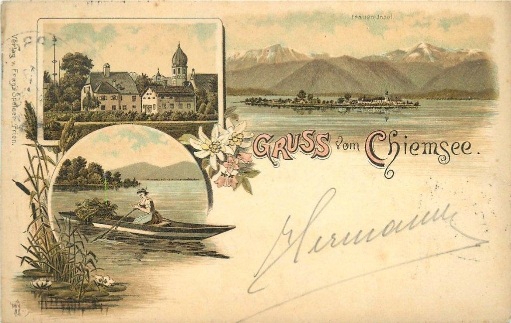 379-127-021 Chiemsee Litho, Ophalen of Verzenden, Voor 1920, Duitsland