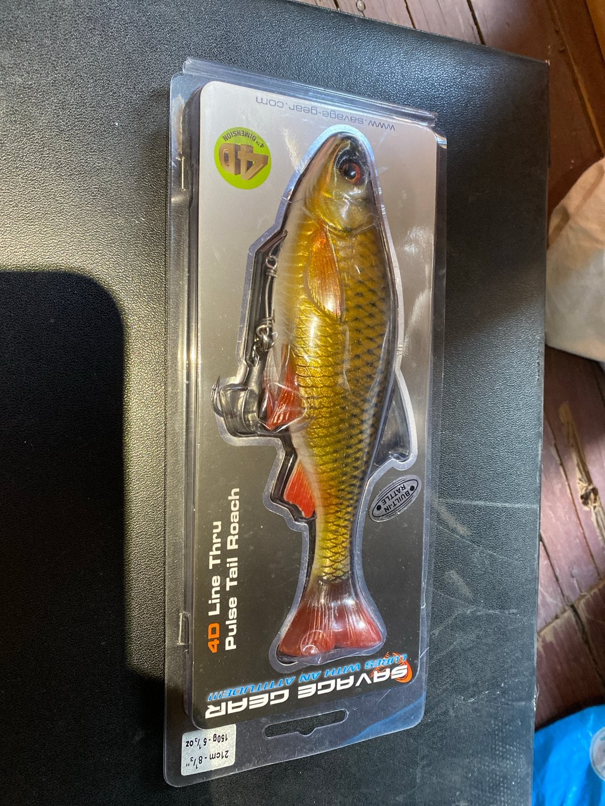 Savage Gear 4D Line Thru Pulse Tail Roach 21cm 150g, Ophalen of Verzenden, Nieuw, Kunstaas