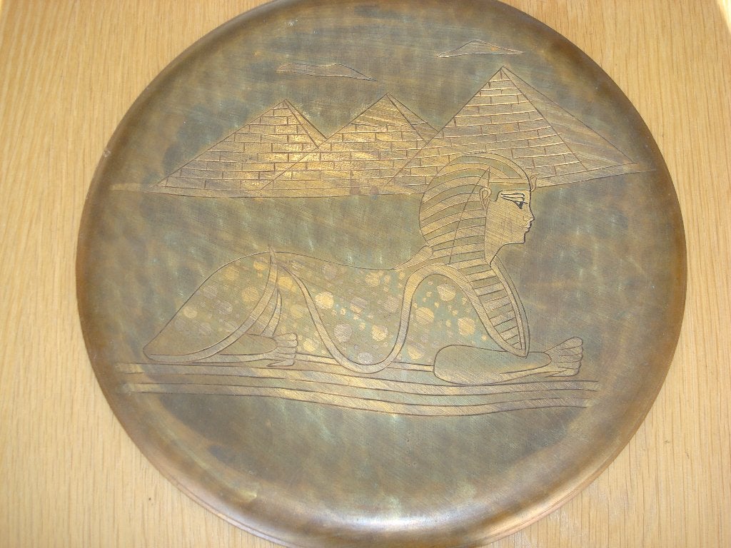 Metalen wandbord Egypte, Ophalen of Verzenden