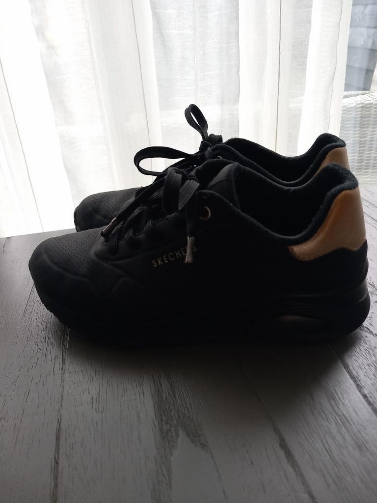 Sketchers zwart/goud maat 38, Maat XS of kleiner, Ophalen of Verzenden, Gebruikt, Schoenen