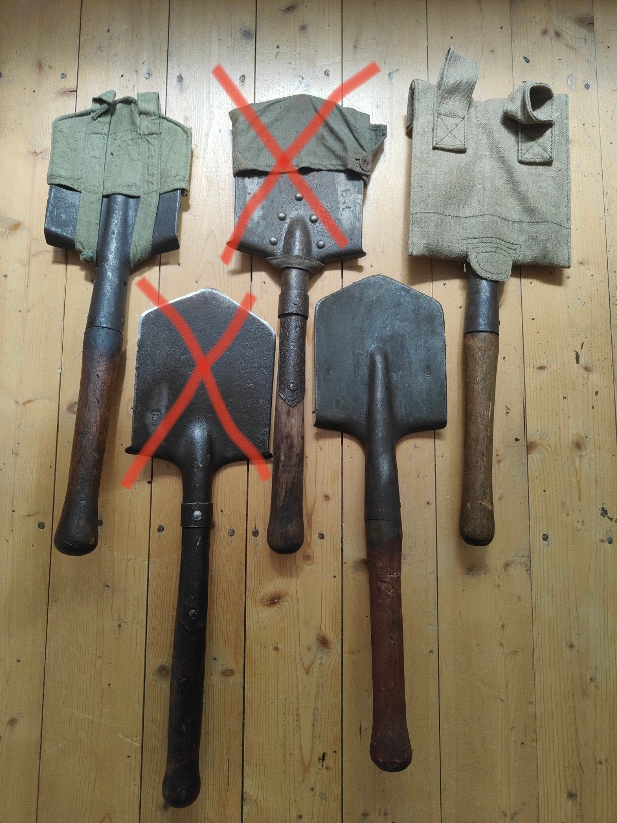 Soviet WW2 Pioniers scheppen. Diverse types/jaren., Verzamelen, Militaria | Algemeen, Ophalen of Verzenden, Landmacht, Overige gebieden