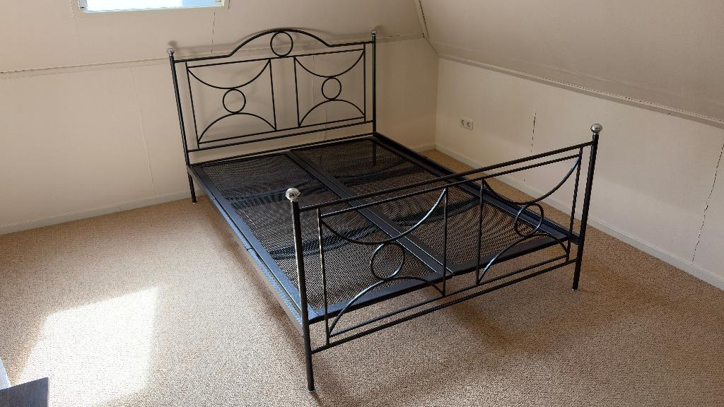 Tweepersoons bed, Huis en Inrichting, Slaapkamer | Bedden, Ophalen, Gebruikt, Overige kleuren, Tweepersoons