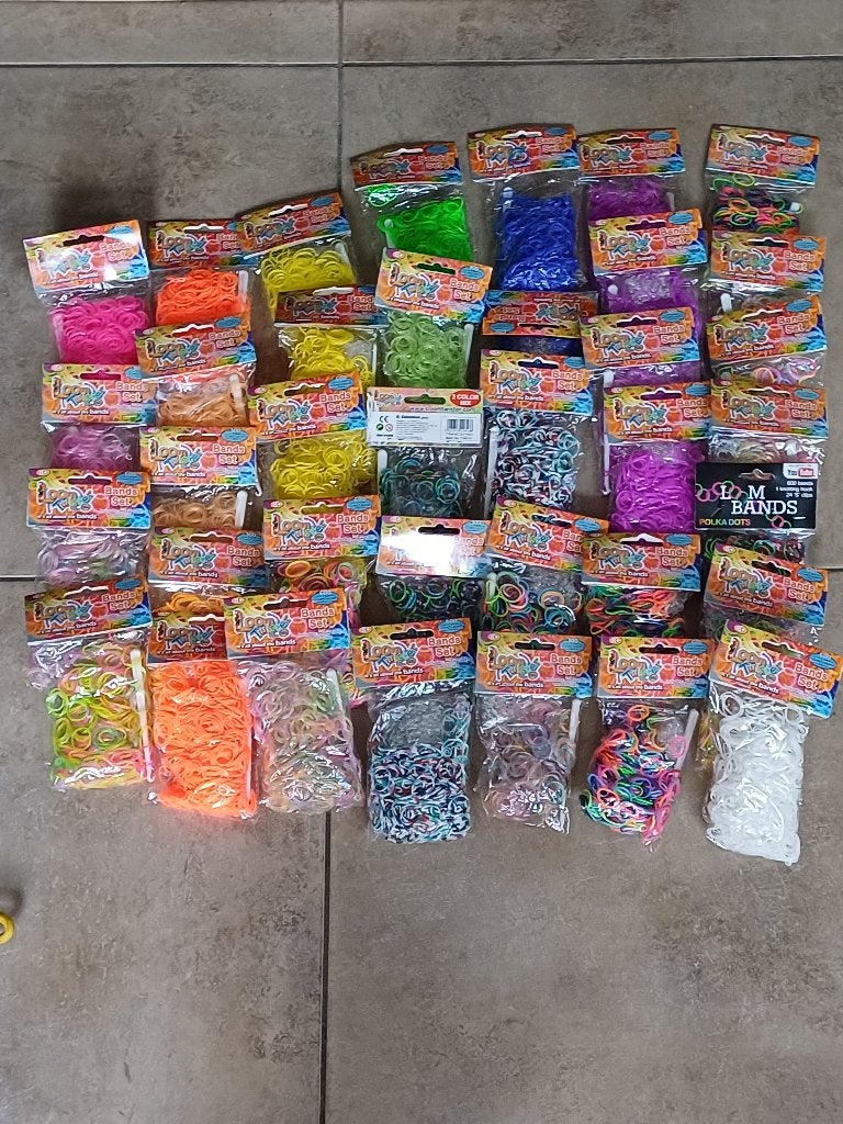 Grote Loom set Loombandjes, Hobby en Vrije tijd, Knutselen, Gebruikt, Overige typen, Handgemaakt, Overige merken, Rubber, Meerkleurig