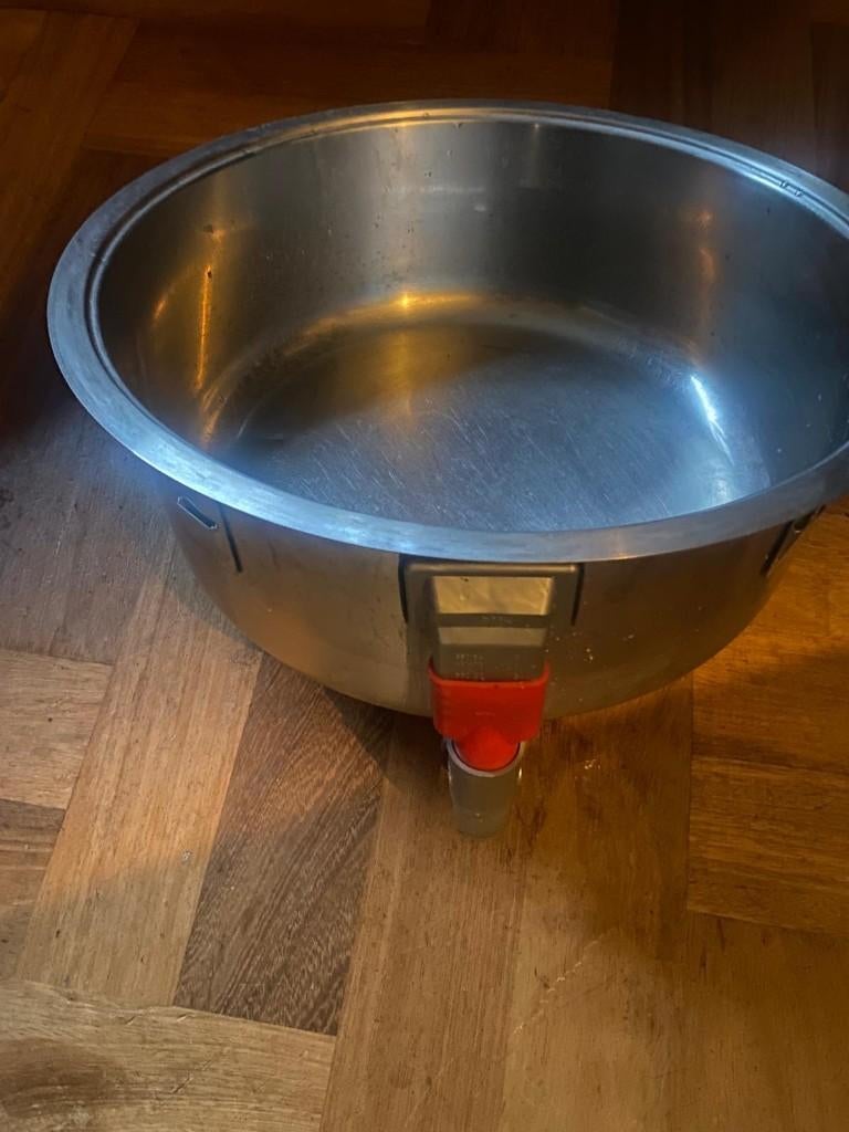Spoelbak rond, Ophalen, Minder dan 50 cm, Gebruikt, Minder dan 25 cm