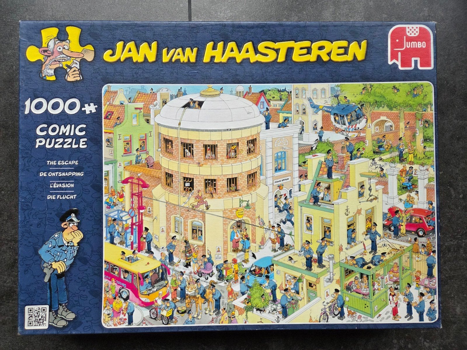 Jan Van Haasteren puzzel (De ontsnapping), Ophalen of Verzenden, 500 t/m 1500 stukjes, Zo goed als nieuw, Legpuzzel