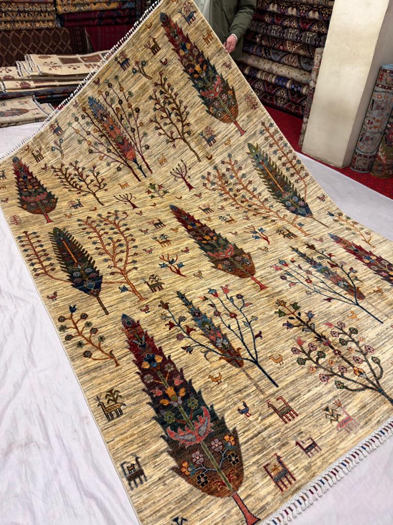 Vintage Perzisch vloerkleed, Ophalen of Verzenden, Zo goed als nieuw, Rechthoekig, 200 cm of meer