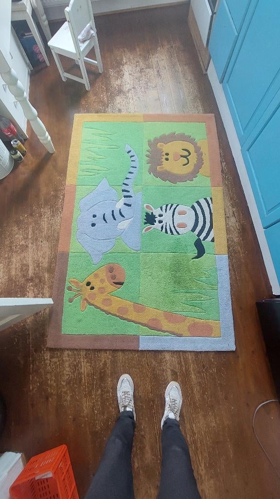 vloerkleed kinderkamer, Ophalen, Gebruikt, 100 tot 150 cm, Dierentuin