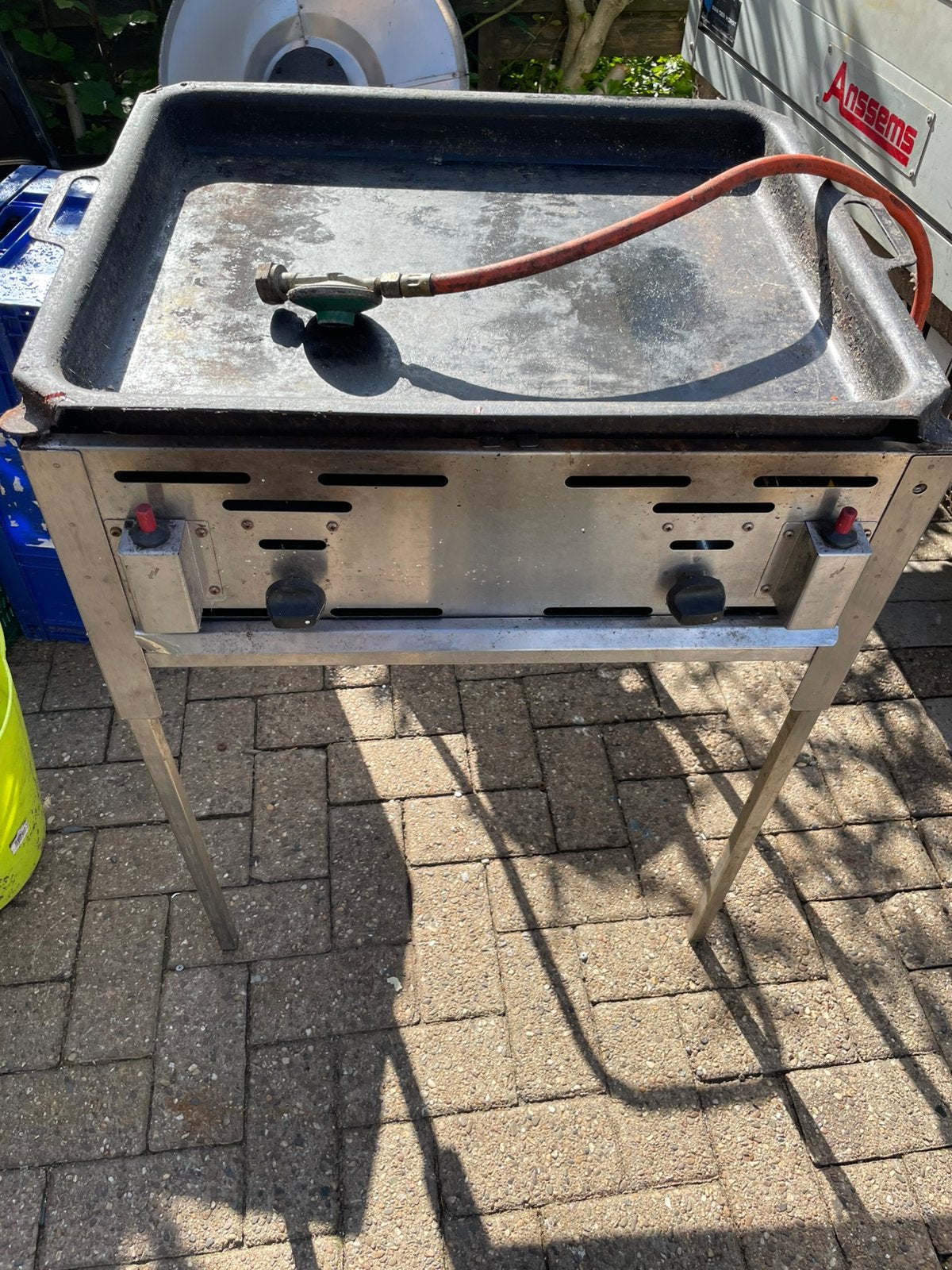 Bbq roast master maxi rooster ontbreekt maar met bakplaat, Ophalen, Gebruikt, Nvt, Nvt