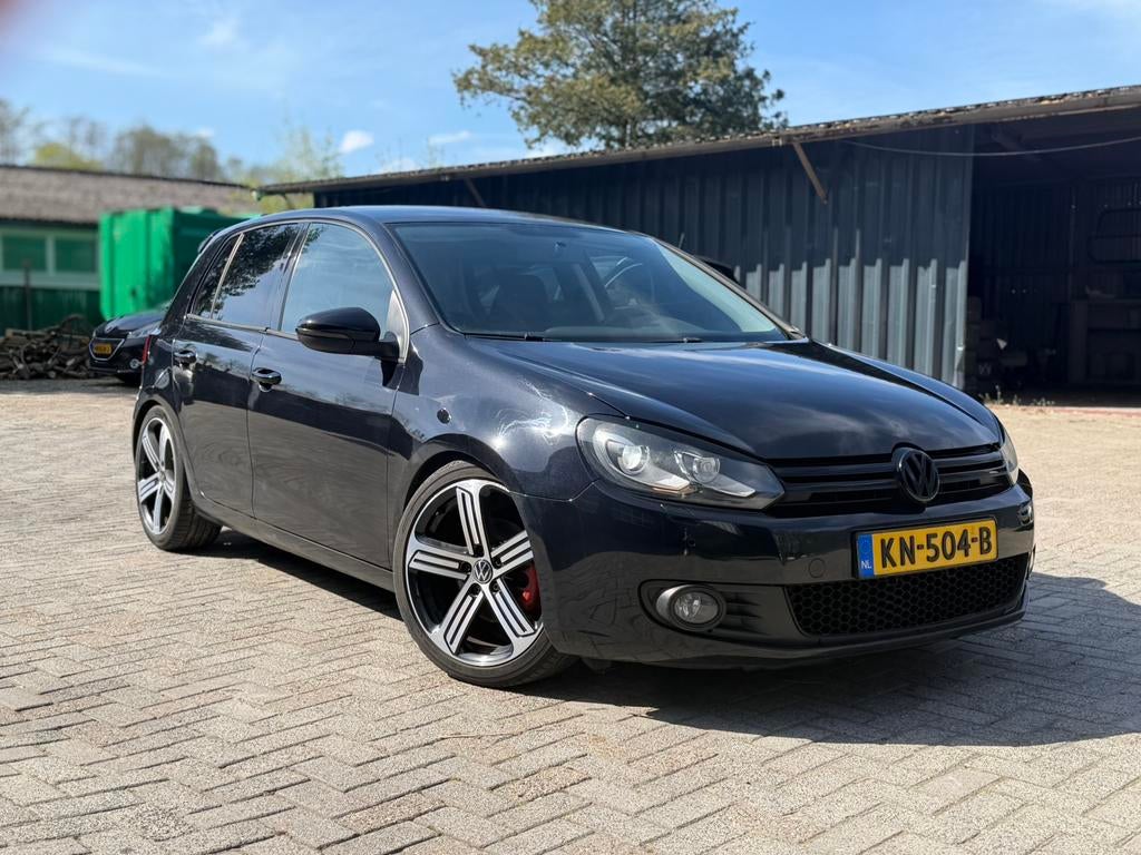 Volkswagen Golf 1.4 TSI 90KW 5D 2009 Zwart, Auto's, Zwart, 4 cilinders, Handgeschakeld, Metallic lak