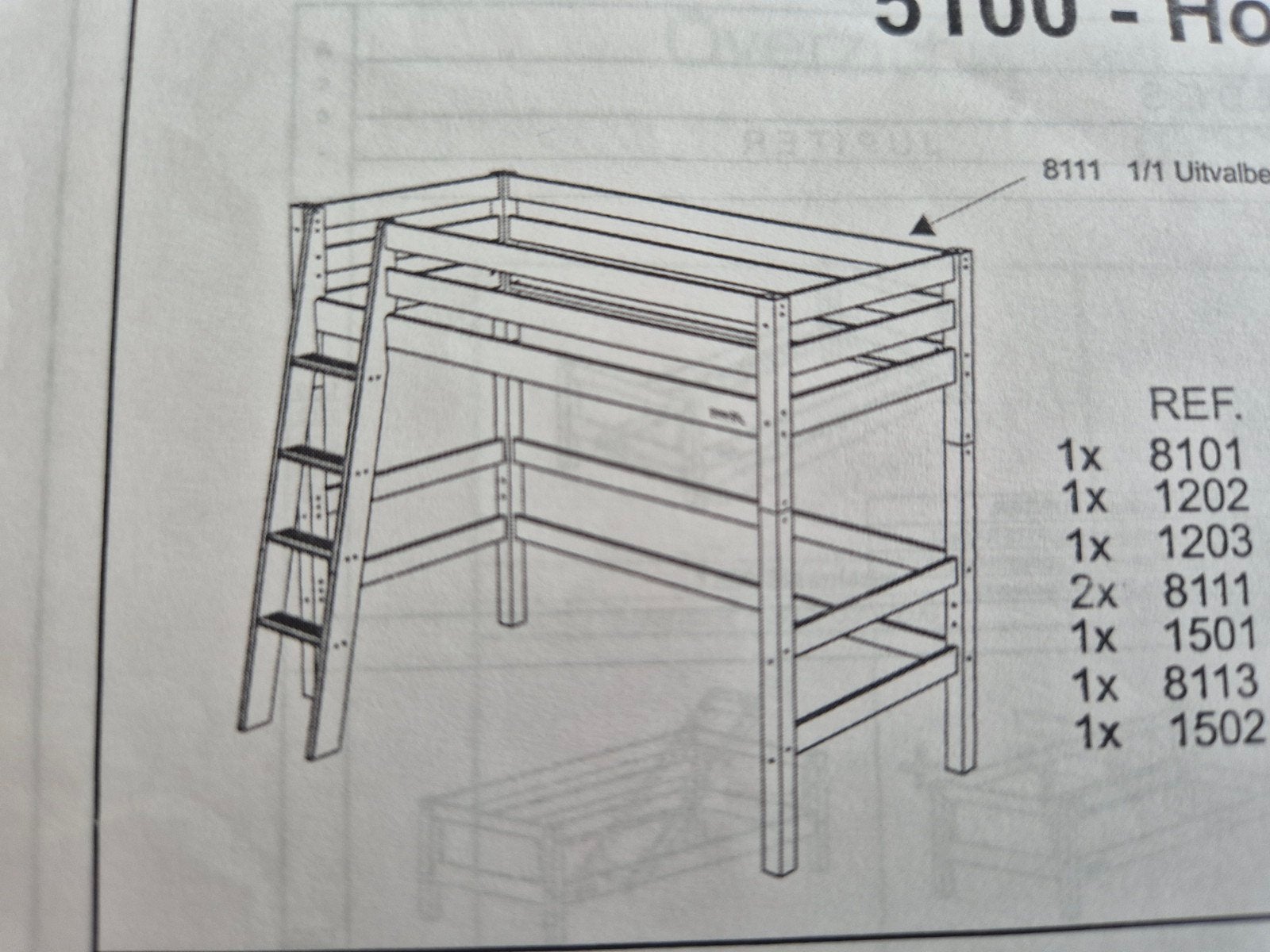 Hoogslaper Beter Bed, Ophalen, Gebruikt, Eenpersoons, 90 cm