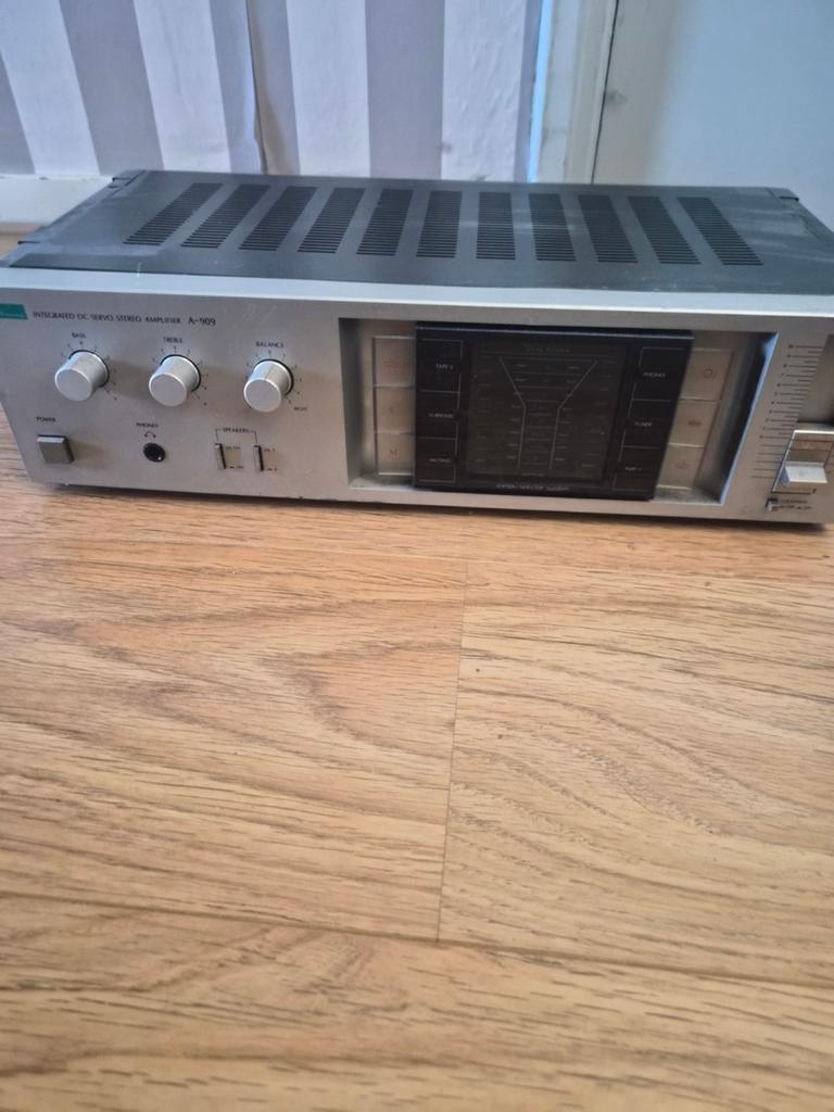 Vintage Sansui A-909 Geïntegreerde Stereo Versterker, Gebruikt, 60 tot 120 watt, Stereo, Ophalen