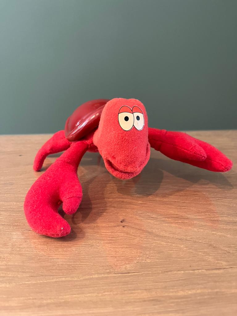 Leuke vintage Sebastian krab Disney Little Mermaid, Ophalen of Verzenden, Overige typen