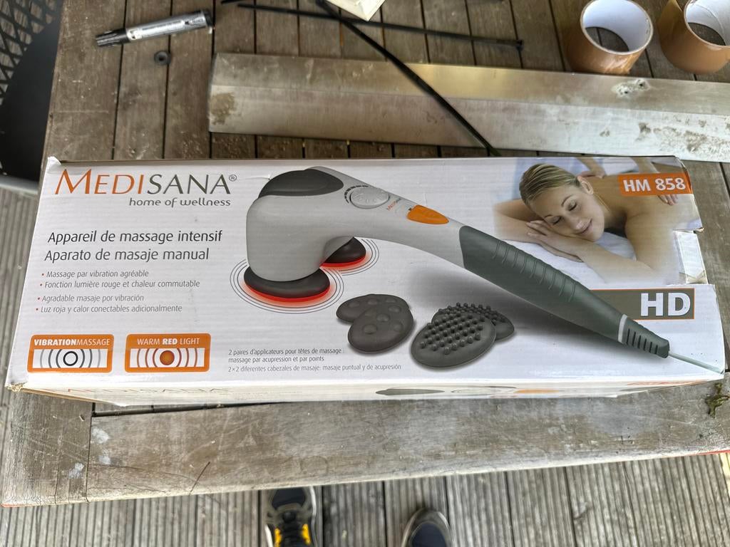 Medisana HM 858 Handmassageapparaat met warmtefunctie, Ophalen of Verzenden, Zo goed als nieuw