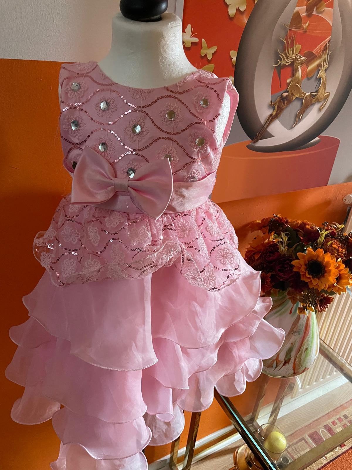 Prinsessenjurk Roze Maat 110-116, Ophalen of Verzenden, Zo goed als nieuw, 110 t/m 116, Meisje