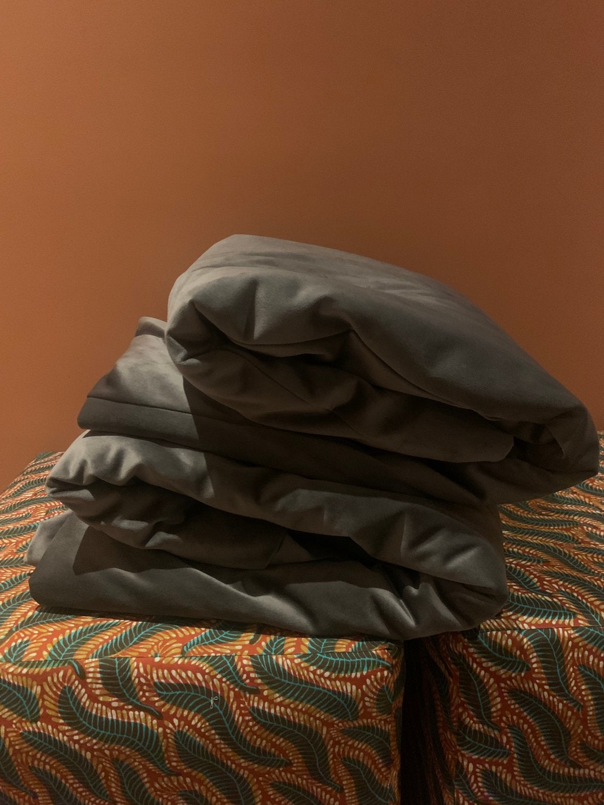 Gordijnen velours grijsbruin, Ophalen, Zo goed als nieuw, Overige maten, Zwart