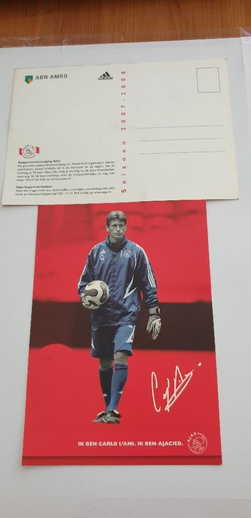 3091 ajax 2007-2008 carlo l ami, Verzenden, 1980 tot heden, Sport en Spel