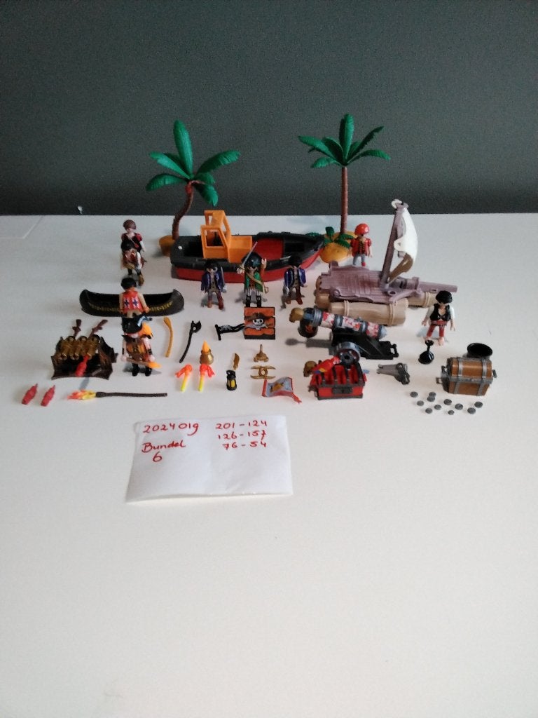 Playmobil bundel 6 2024019, Gebruikt, Losse onderdelen, Overige typen, Ophalen of Verzenden