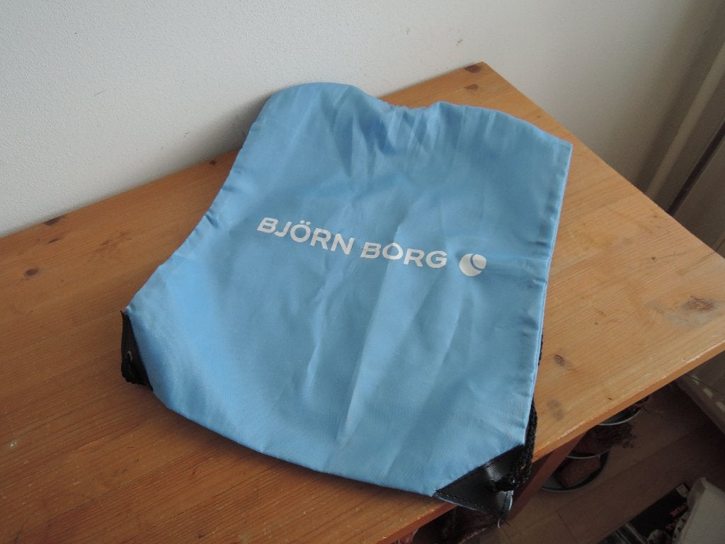 Lichtblauw Bjorn Borg rugtasje, Ophalen of Verzenden, Zo goed als nieuw, Blauw, Overige typen