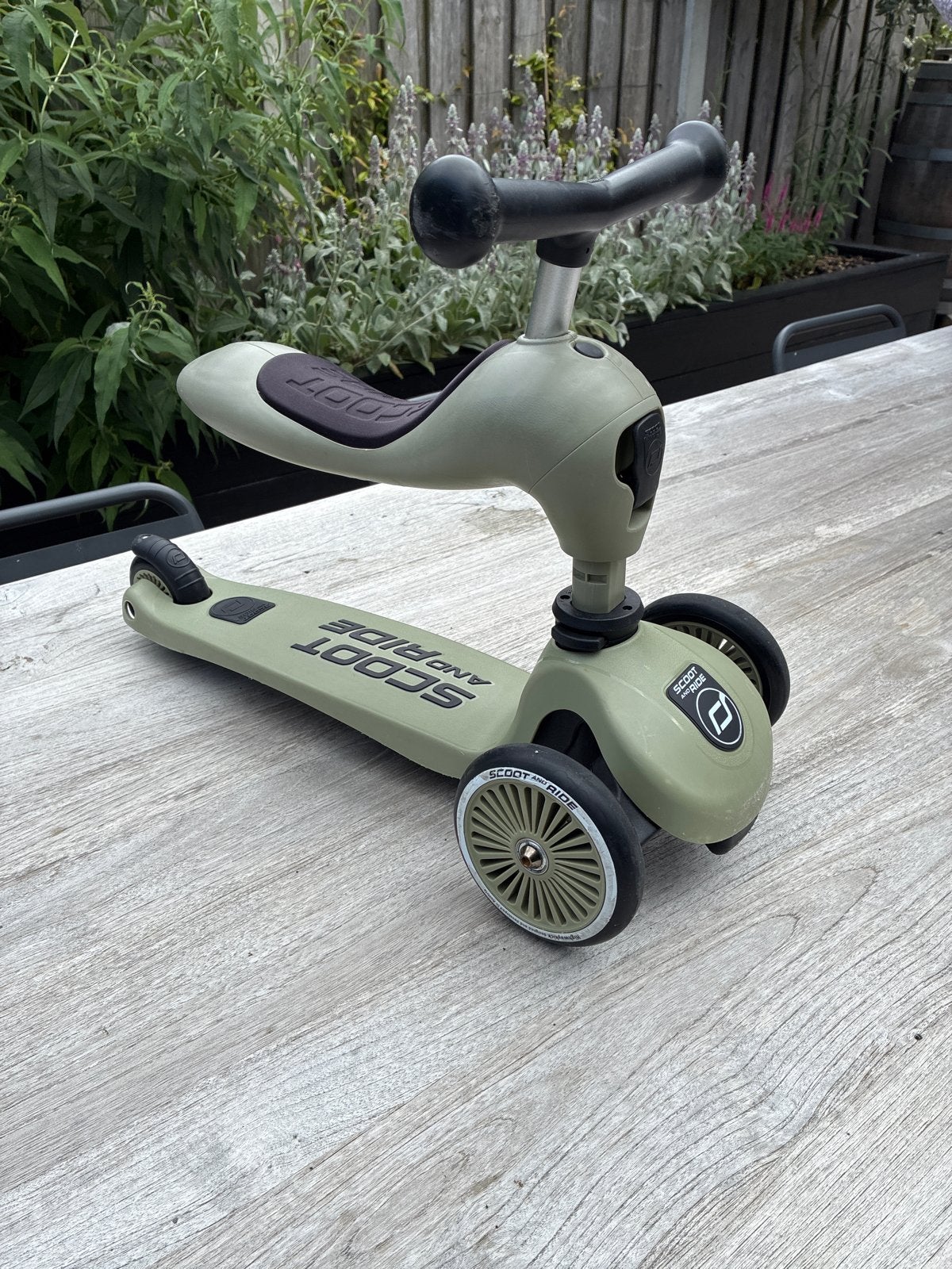 Scoot and ride, Ophalen