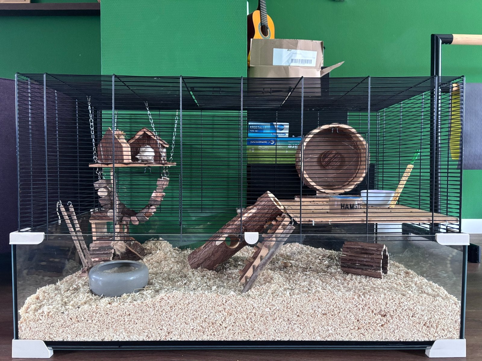 Knaagdierenhok, hamsterkooi zeer compleet met verdieping, Dieren en Toebehoren, Knaagdieren en Konijnen | Hokken en Kooien, Ophalen