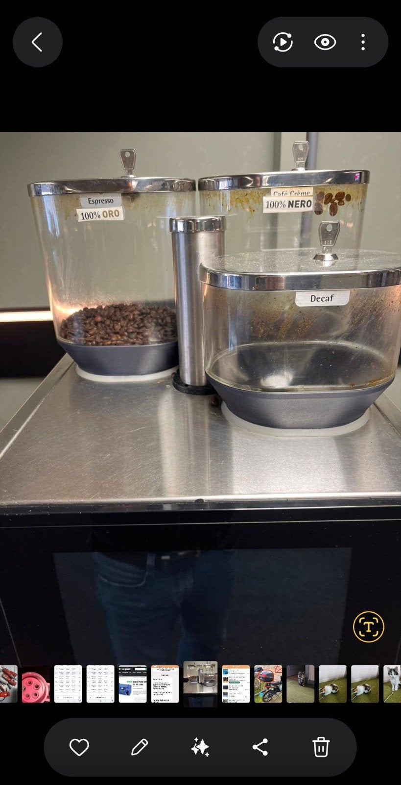WMF 9000S+ Dynamic Milk Koffiemachine 22000 nieuwprijs Volle, Gebruikt, 10 kopjes of meer, Koffiemachine, Koffiebonen