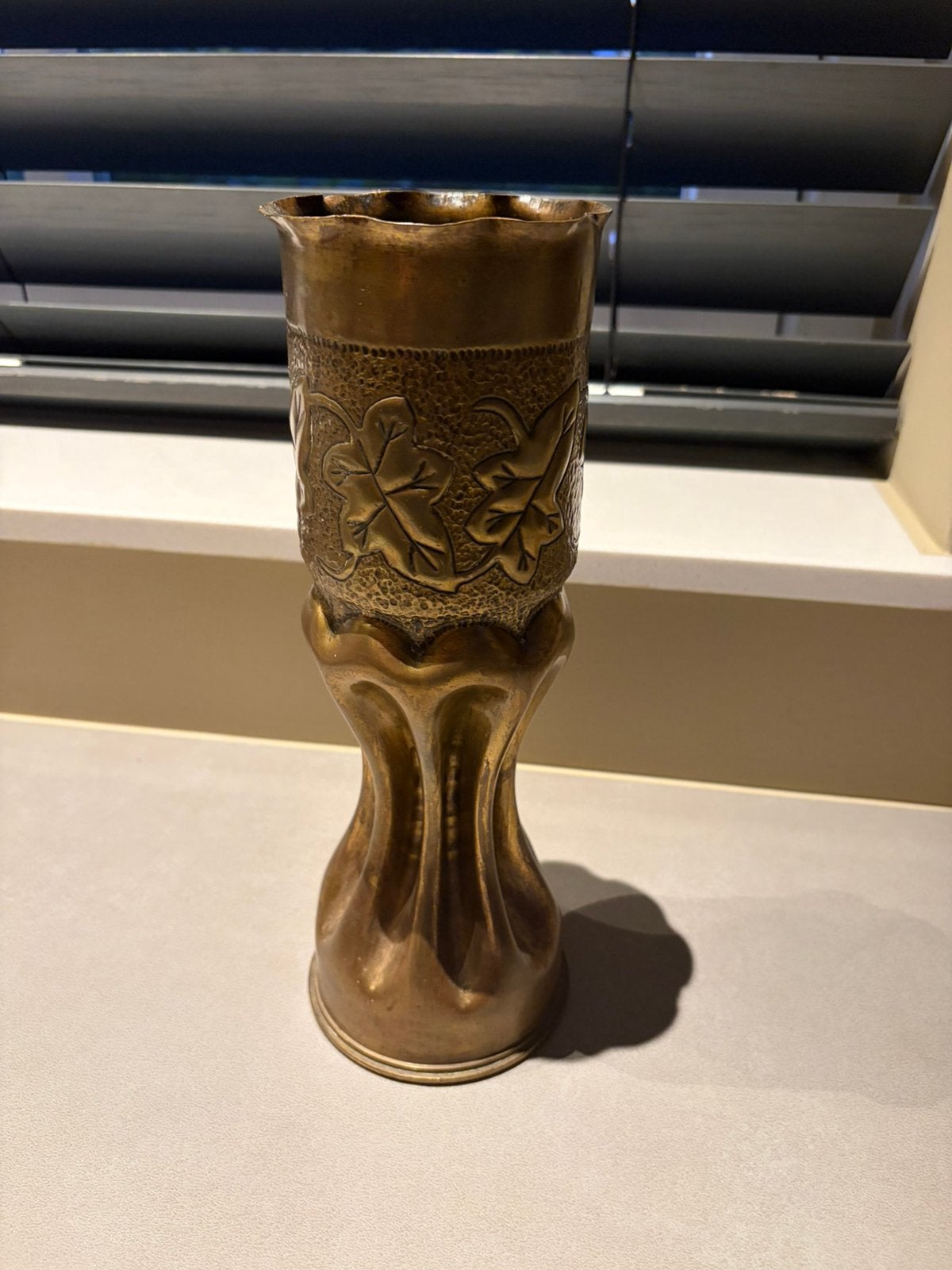 Originele Britse WOI Trench Art Vaas (1917) 18-Pounder, Ophalen of Verzenden