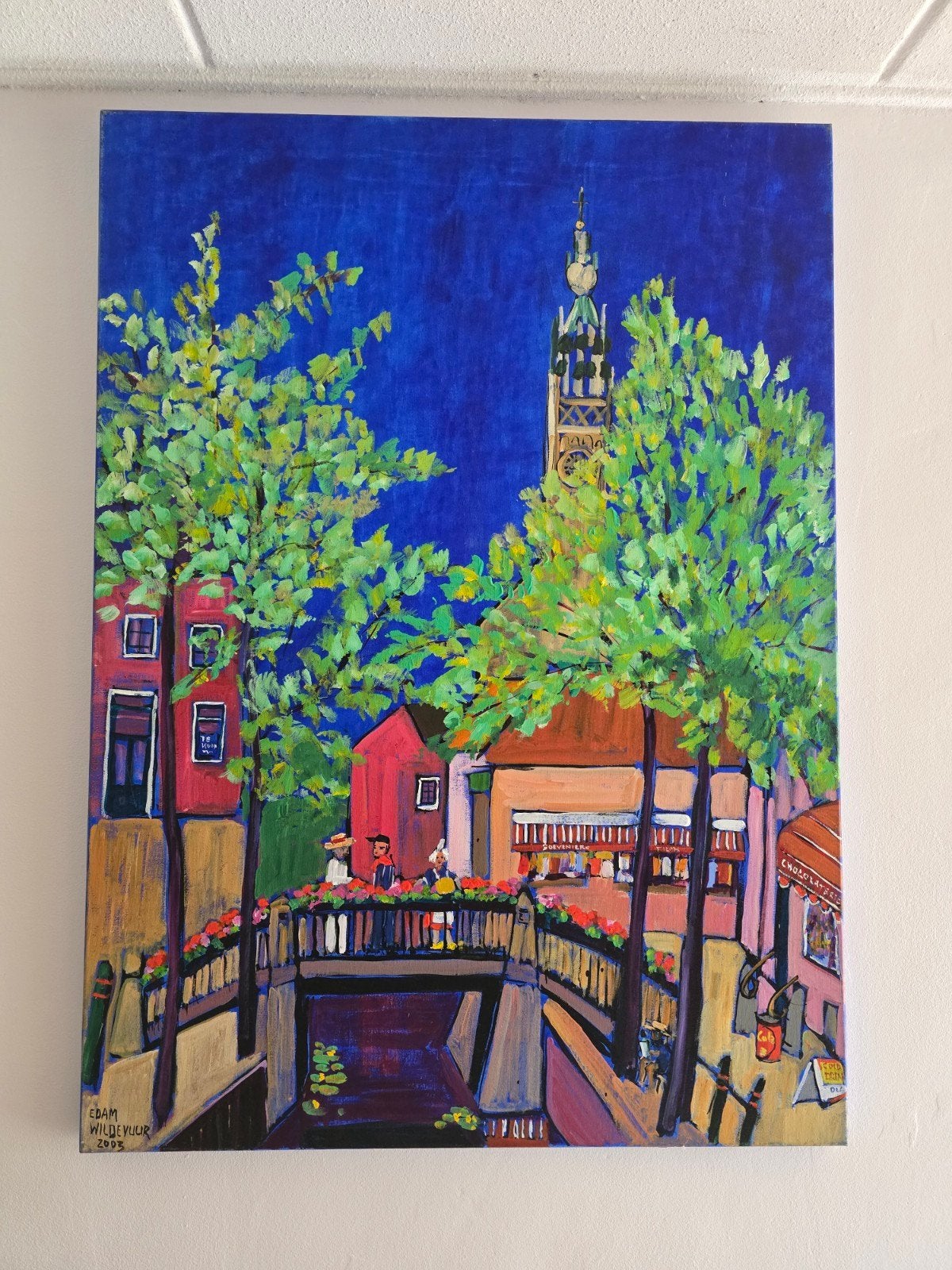 Schilderij 'Edam' van Maya Wildevuur, acryl op doek 80×110, Ophalen