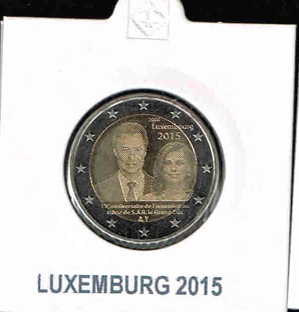 2 euro Luxemburg dynastie 2015 ''unc'/2.1, Verzenden, Luxemburg, 2 euro, Losse munt