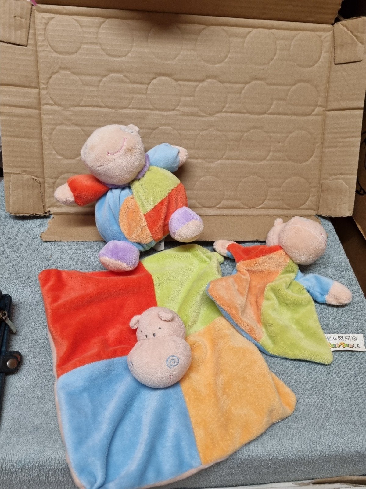 eddy toys nijlpaard knuffel setje gekleurde nr 18, Ophalen of Verzenden, Overige typen