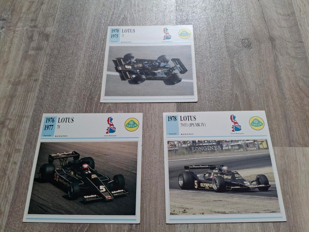 JPS Olympus Lotus F1 team fotokaarten, Ophalen of Verzenden, Gebruikt, Formule 1