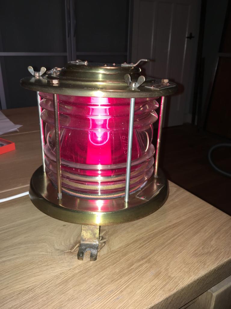 Scheepslamp Industria Rotterdam, Verzamelen, Scheepvaart, Zo goed als nieuw, Ophalen