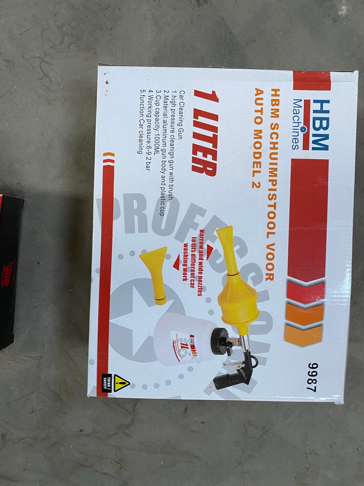 HBM Schuimpistool Auto Model 2 - 1 Liter, Ophalen of Verzenden, Nieuw