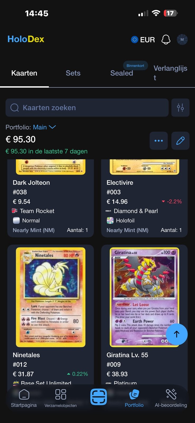 Pokémon Kaarten 12 stuks. - Zeldzaam & Glanzend, Ophalen of Verzenden, Zo goed als nieuw, Meerdere kaarten, Foil