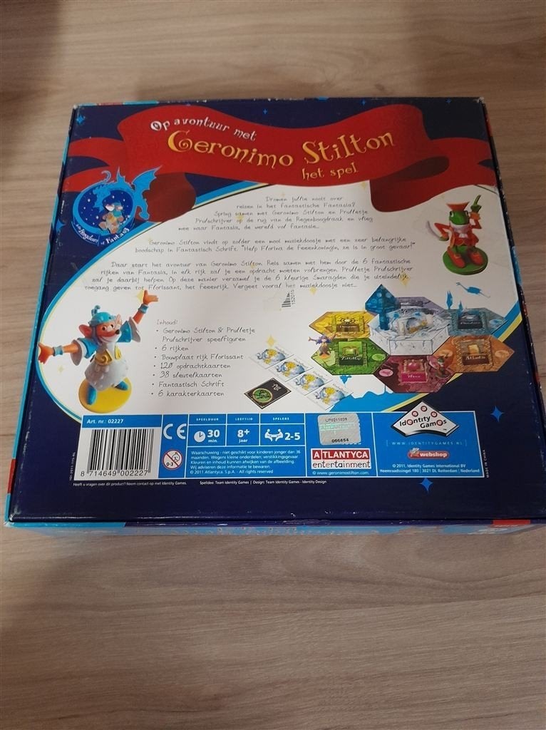 op avontuur met geronimo Stilton het spel - s4491, Hobby en Vrije tijd, Gezelschapsspellen | Bordspellen, Verzenden, Zo goed als nieuw