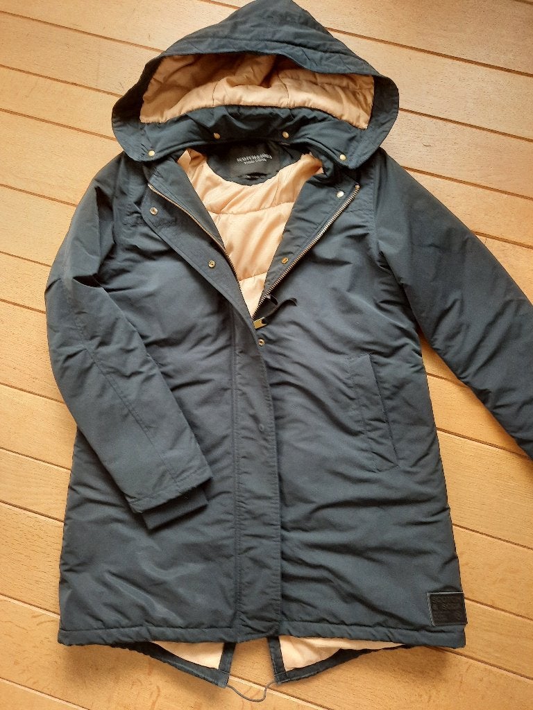 Maison Scotch jas cardigan donker blauw maat M - zgan -, Ophalen of Verzenden, Zo goed als nieuw, Maat 38/40 (M), Blauw