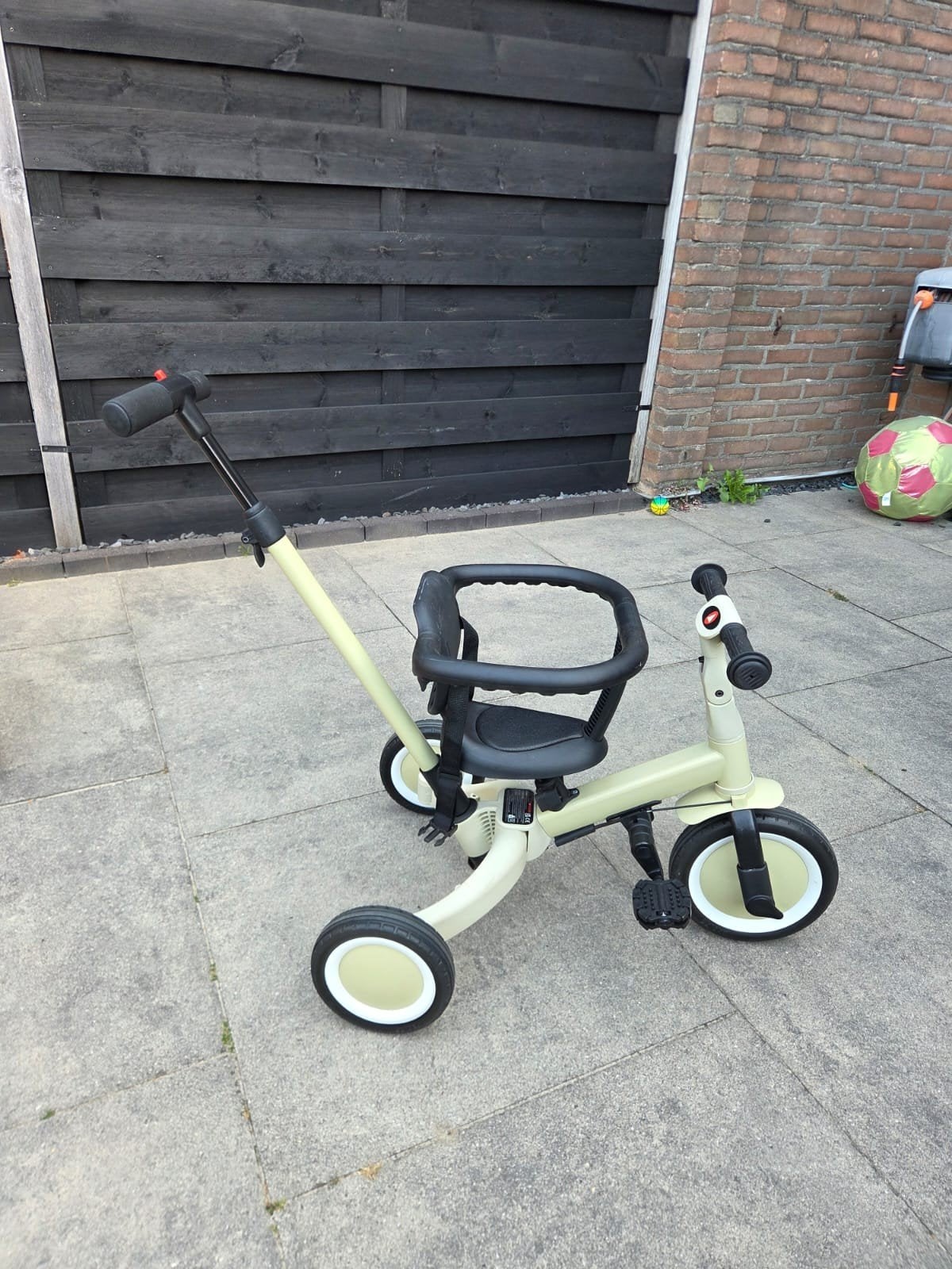 Topmark 4-in-1 Driewieler/Loopfiets met Duwstang, Ophalen, Zo goed als nieuw, Loopfiets
