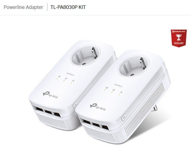Tp link powerline duo start set PA 8030P ZGAN, Ophalen, Zo goed als nieuw, TP-Link