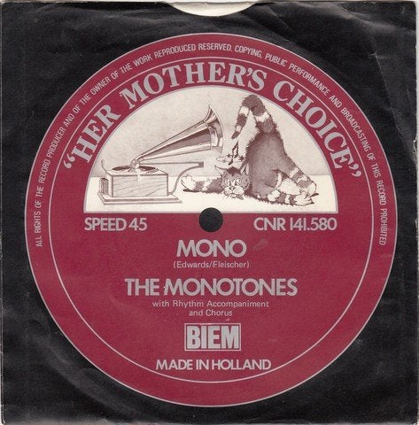 Monotones - Mono (Single), Gebruikt, 7 inch, Pop, Overige typen