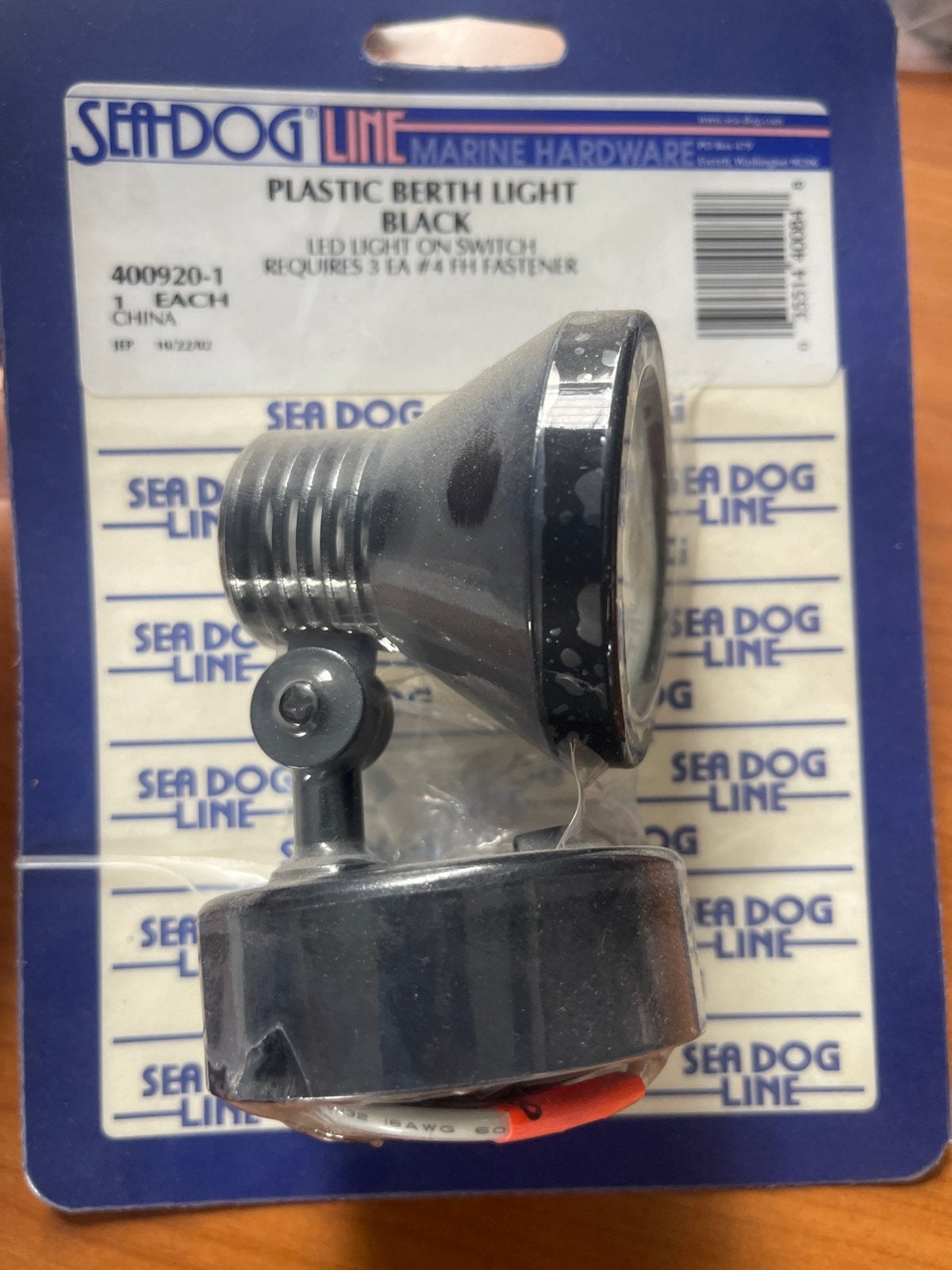 Sea Dog Line Plastic Berth Light Zwart LED, Ophalen, Nieuw, Binnenverlichting