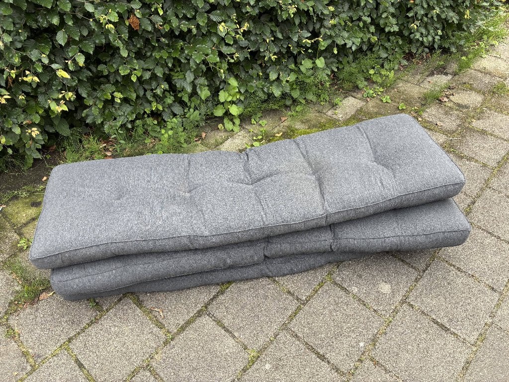 Tuinkussens grijs, Tuin en Terras, Ophalen, Gebruikt