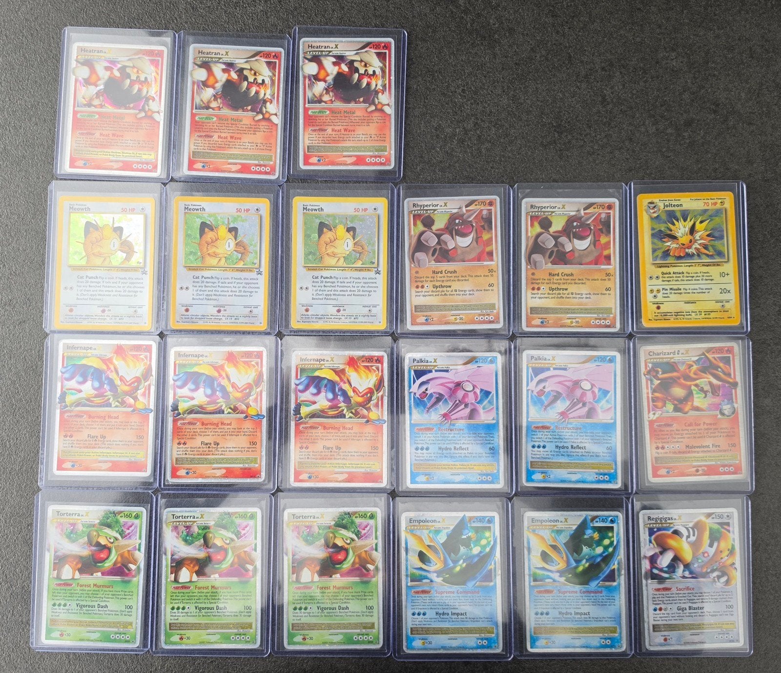 Diverse Pokémon kaarten - Heatran, Palkia, Empoleon en meer, Ophalen of Verzenden, Zo goed als nieuw, Meerdere kaarten