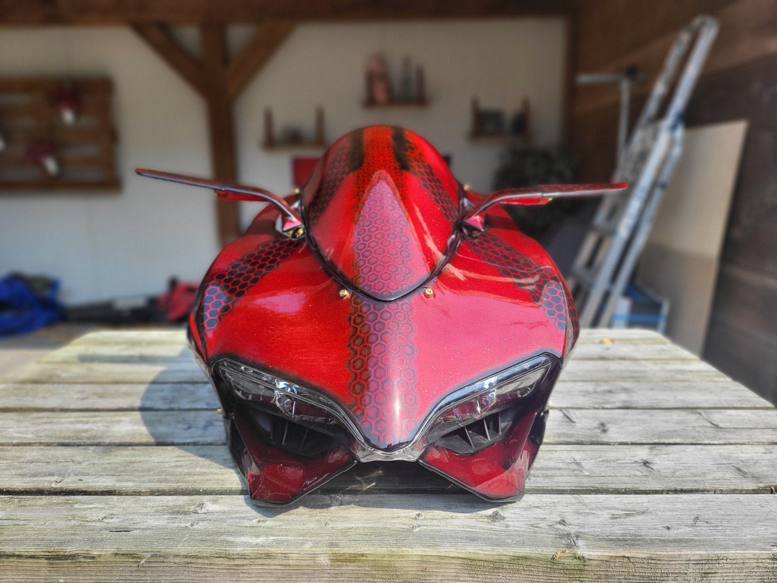 Unieke Ducati Panigale Muurlamp - Handgemaakt, Ophalen of Verzenden, Nieuw