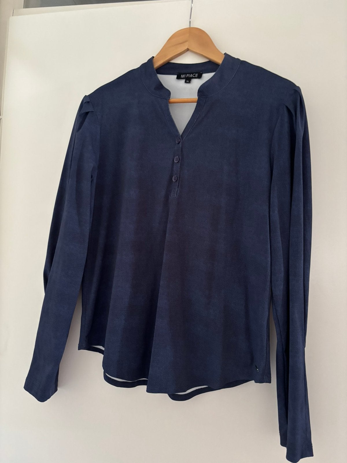 Mi Piace shirt  Maat XL, Kleding | Dames, Ophalen of Verzenden, Zo goed als nieuw, Maat 46/48 (XL) of groter, Blauw
