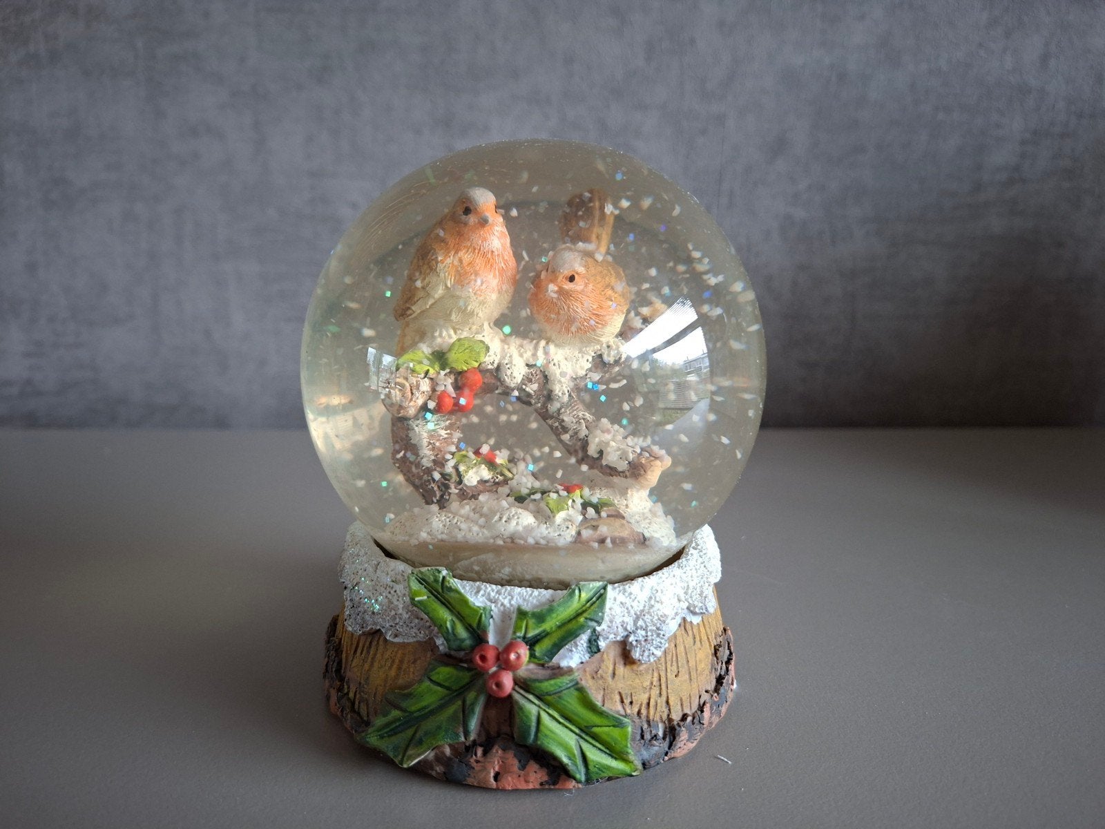 kerst sneeuwbal met vogeltjes, Ophalen of Verzenden
