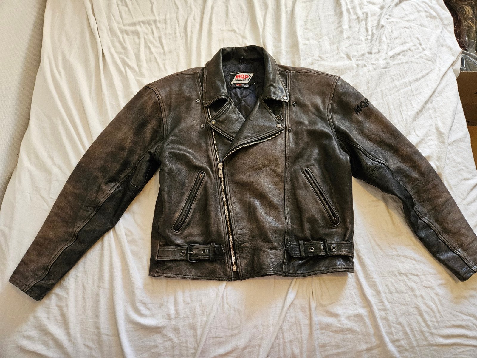 MQP Leren Jas maat XL, Maat 56/58 (XL), Ophalen of Verzenden, Zo goed als nieuw, MQP