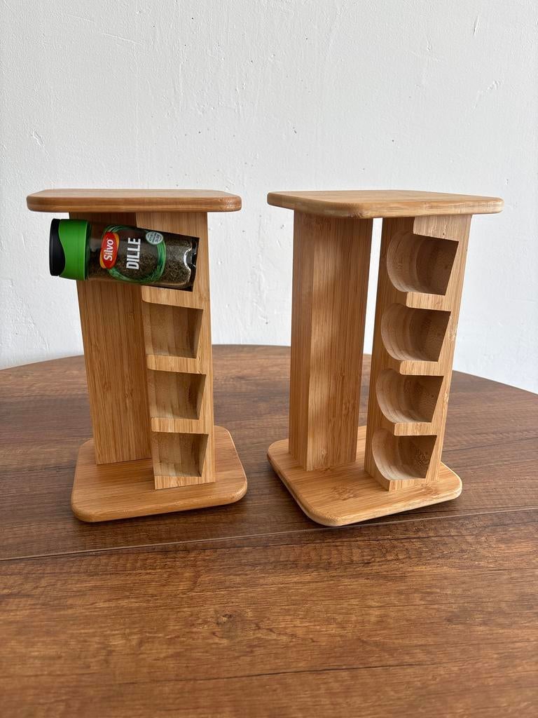 2 kruidenrekken (hout), Huis en Inrichting, Keuken | Keukenbenodigdheden, Ophalen, Zo goed als nieuw