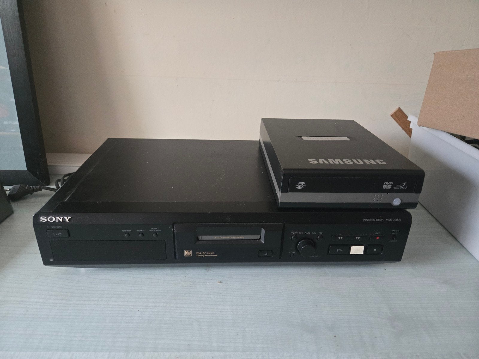 Sony Minidisc-recorder MDS-JE520, Audio, Tv en Foto, Walkmans, Discmans en Minidiscspelers, Ophalen, Minidisc-recorder