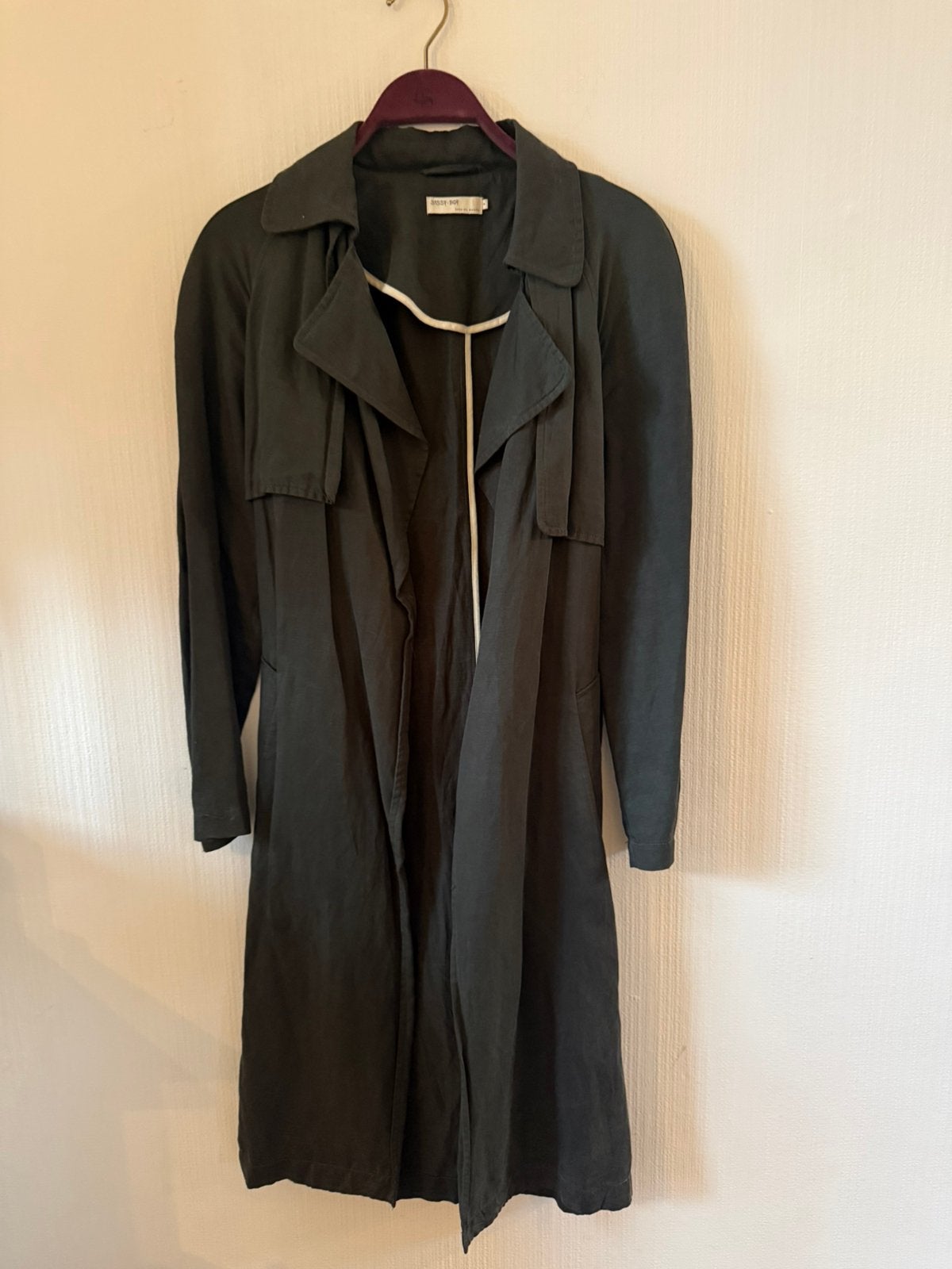Sissy boy grijs overslag lange zomerjas, Maat 38/40 (M), Ophalen of Verzenden, Jasje, Grijs